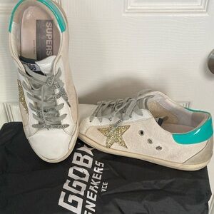 Golden Goose Superstar Sneakers Gold Star Size 39 / 9B in Box with Dust Bag